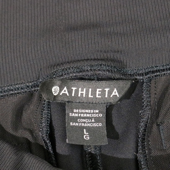Athleta Vince High Rise Track Jogger in Black Size Large All Way Stretch Cozy - Picture 9 of 11